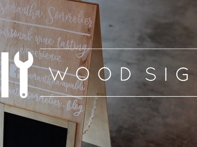 DIY Wood Sign