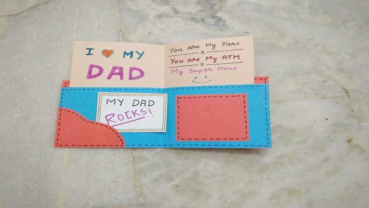 Father's Day Special: DIY Wallet Message Greeting Card | Tukkutv