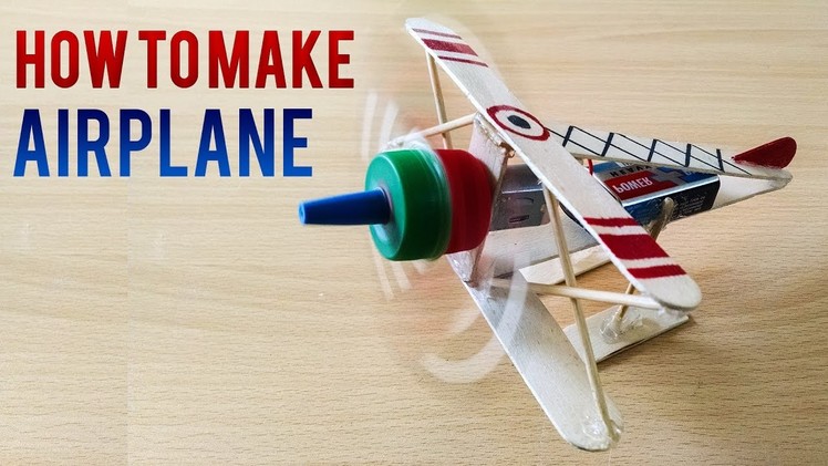 How To Make Airplane with Popsicle Sticks DIY Airplane Simple Life Hacks