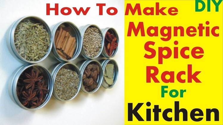 How To Make Your Own DIY Magnetic Spice Rack For Kitchen