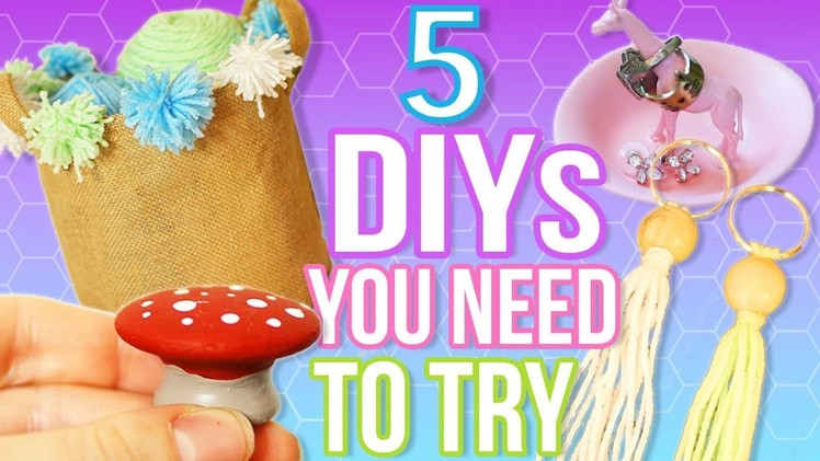 5 DIYS TO DO WHEN YOU ARE BORED! Quick and Easy DIY Ideas!