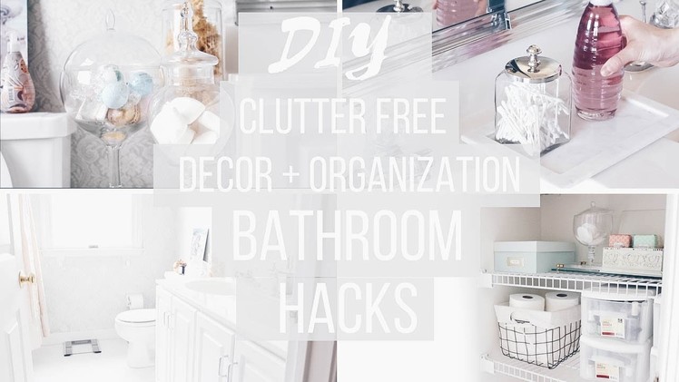 Bathroom Organization + DIY Decor |  Budget Friendly | Anthropologie + Pinterest Inspired