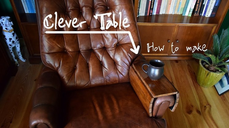 Clever table for armchair, couch and other furniture - fast, simple DIY project