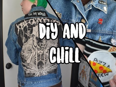 Create And Chill | DIY Pizza Patch + Custom Denim Jacket