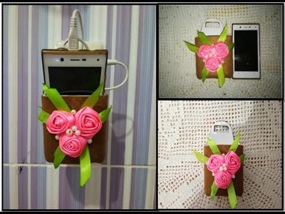 DIY Charging Cell Phone Holder - creative ideas from plastic bottle