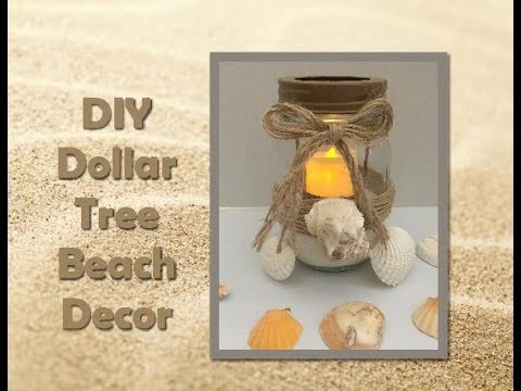 DIY Dollar Tree Mason Jar Beach Decor
