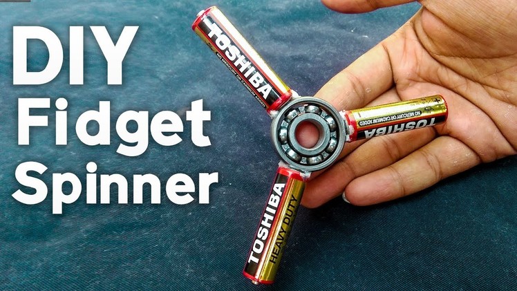 DIY Fidget Spinner How To Make Fidget Spinner with batteries 1