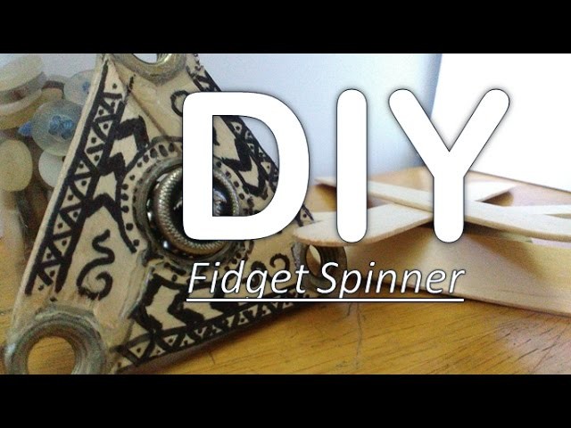 DIY fidget spinner with popsicle stick!  | Woodman's Creative