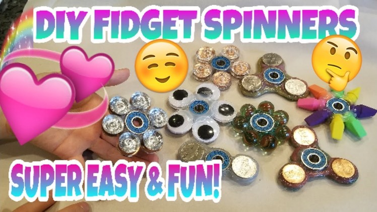 DIY FIDGET SPINNERS~5 OF THE COOLEST LOOKING HOMEMADE FIDGET SPINNERS THAT ARE SUPER EASY TO MAKE~