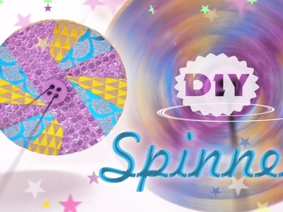 DIY Glitters Spinner Of Cardboard and Colored Duct Tape | Easy Antistress Spinners Without Bearings