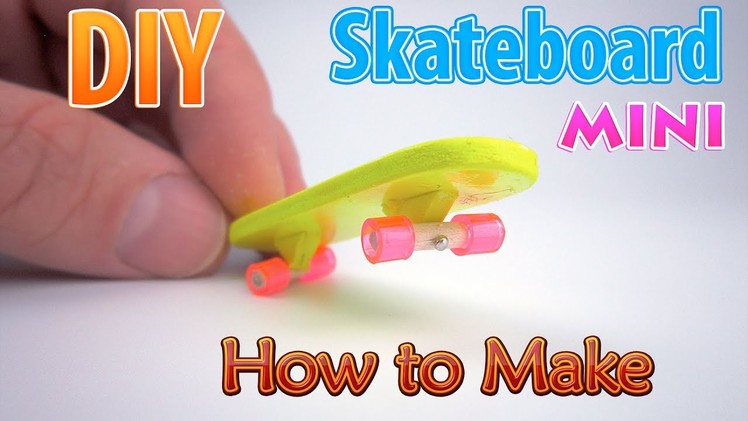 DIY Miniature Skateboard | DollHouse | No Polymer Clay!