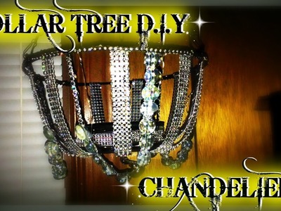 DOLLAR TREE DIY CHANDELIER!!!