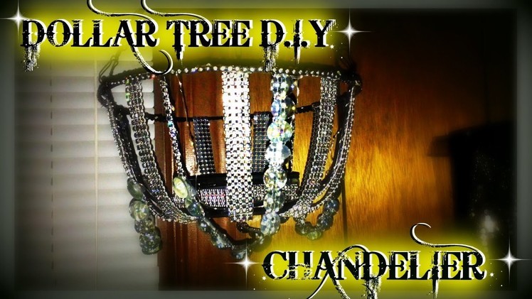 DOLLAR TREE DIY CHANDELIER!!!