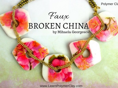 Faux Broken China Polymer Clay Tutorial