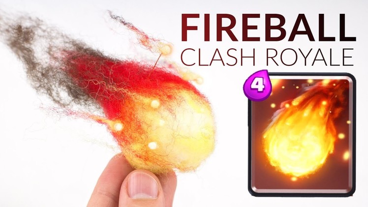 Fireball (Clash Royale) – Polymer Clay.Wool Tutorial