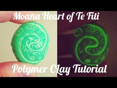 Glowing Moana Heart of Te Fiti Polymer Clay Tutorial