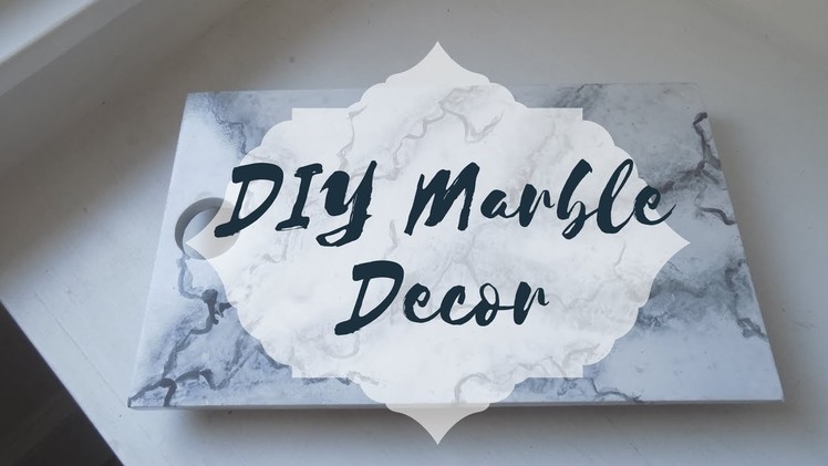 How To DIY Marble Decor | Easy Paint Marble Technique