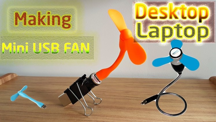 How to Make a USB Fan || DIY Mini Cooling Gadgets Easy way