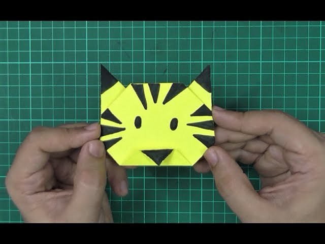 How to make an origami paper tiger | Origami. Paper Folding Craft, Videos & Tutorials.