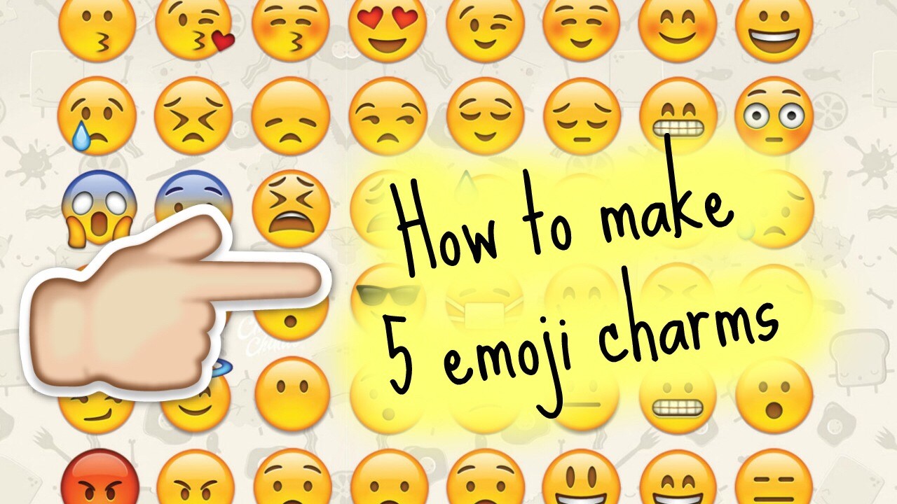 How to make emoji charms with polymer clay ????super easy diy clay