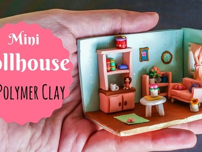 Making Cute Miniature Dollhouse Room in Polymer Clay