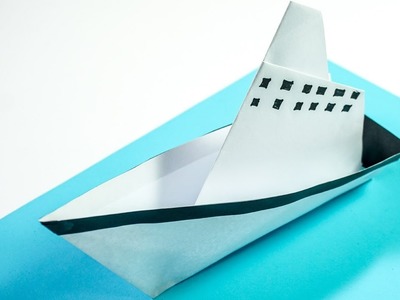 Paper Crafts for kids: Sea Ship Boat | Making Steamship | CraftiKids #9