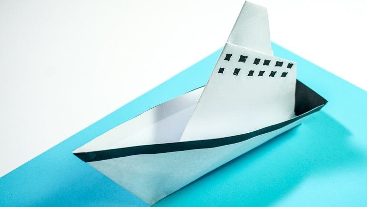 Paper Crafts for kids: Sea Ship Boat | Making Steamship | CraftiKids #9