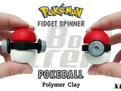 POKEBALL FIDGET SPINNER | Pokemon | Polymer Clay Tutorial