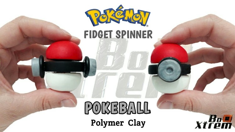 POKEBALL FIDGET SPINNER | Pokemon | Polymer Clay Tutorial