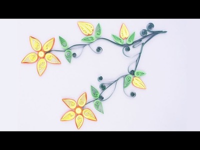 Quilling Paper Flower Card Idea