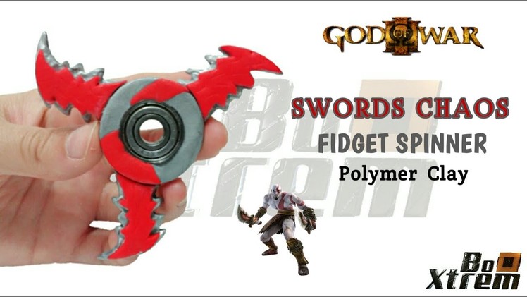 SWORDS CHAOS FIDGET SPINNER | God Of War | Polymer Clay Tutorial
