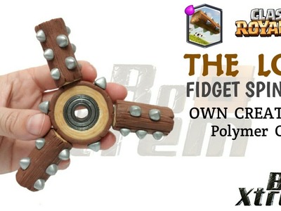 THE LOG FIDGET SPINNER | Clash Royale | Polymer Clay Tutorial