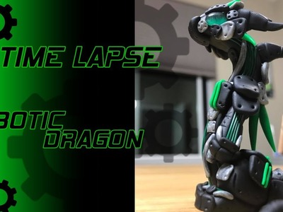 Time Lapse Robotic Dragon || Polymer Clay