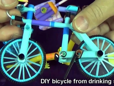 Wonderful DIY bicycle from drinking straw