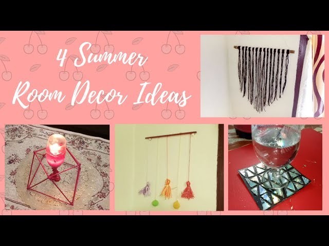 4 Summer Room Decor Ideas|collab with Nusaiba's DIY|DIY Crafts with Mariyam