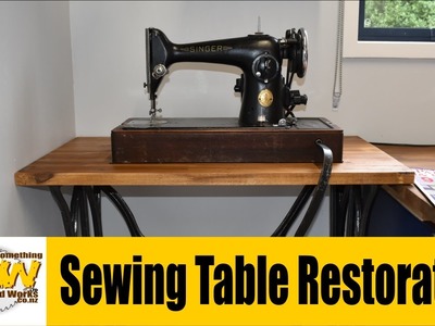 70 Year old Singer Sewing Table Restoration - Off the Cuff - Wacky Wood Works.