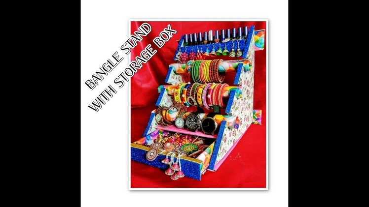 Bangle Stand |Bangle Box | bangle stand with storage box | DIY | Nail pant Stand |