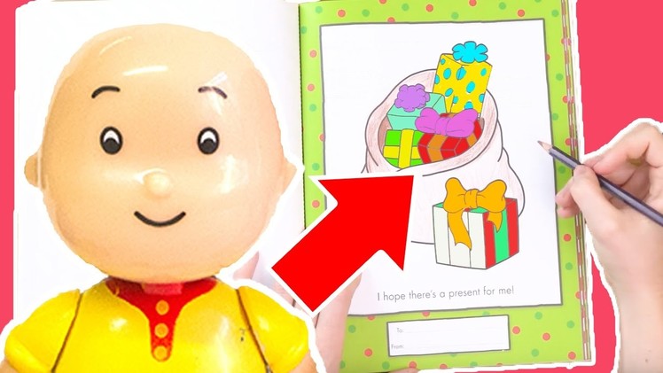 Caillou Toys for Kids - Colouring Fun With Caillou | CAILLOU CRAFT | Toys for kids