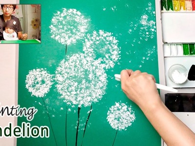 Dandelion Painting Techniques for Beginners | Easy Creative Art Projects