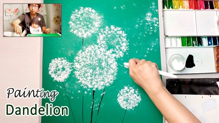 Dandelion Painting Techniques for Beginners | Easy Creative Art Projects