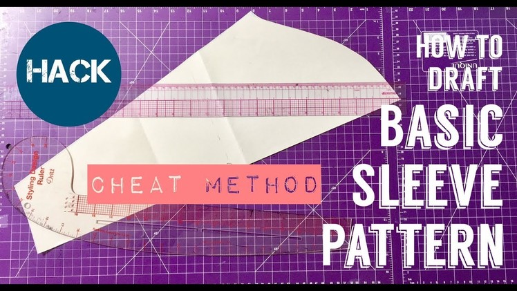 DIY HOW TO DRAFT SLEEVE PATTERN I Cheat Method I HACK - PrettyTallLifeTV