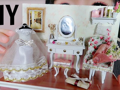DIY Miniature Wedding Bride Dressing Room