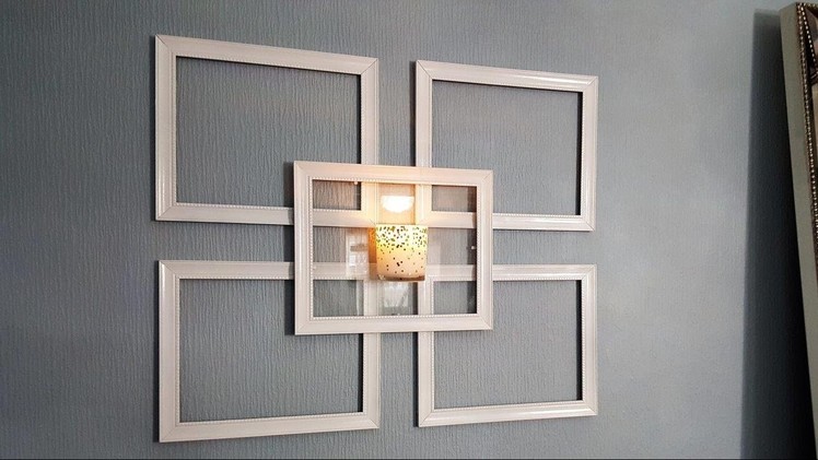 Dollar Tree Picture Frame Wall Sconce - Use What You Have Decorating #5