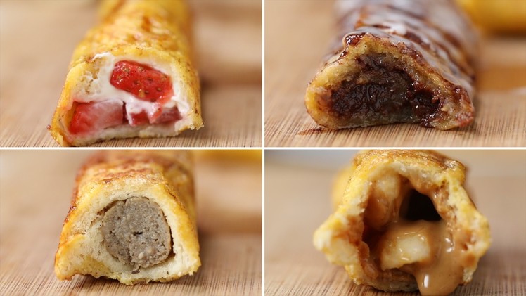 French Toast Roll-Ups 4 Ways