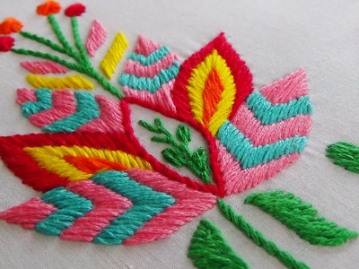 Hand Embroidery: Phulkari Stitch Variation