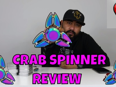 Hand Fidget Spinner Dual Crab Toys Colorful Rainbow Spin Test Review ThinkUnBoxing