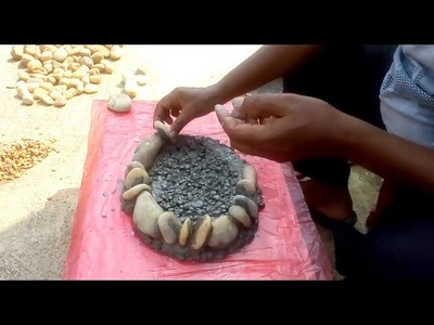 How to make bonsai pot by using gravel stone