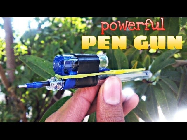 How to make powerful pen gun. .simple.