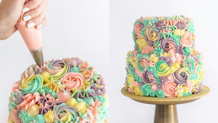 Pastel Rainbow Swirl Cake - CAKE STYLE