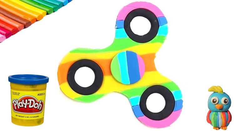PLAY DOH rainbow fidget spinner